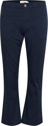Cream Crann 7/8 Bootcut Twill - Dames - Wijde Broeken - Blauw - W31 - Katoen - Broeken