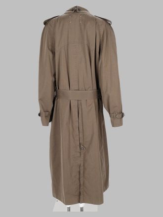 Maison Margiela Folden Collar Trench Coat - Brown