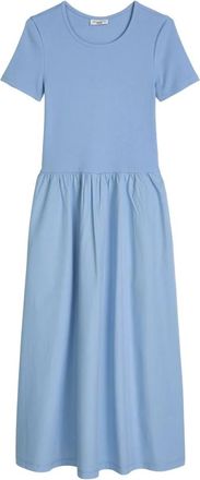 Marc O'Polo Kleedjes, Dames, Blauw, L, Katoen, Jersey Jurk