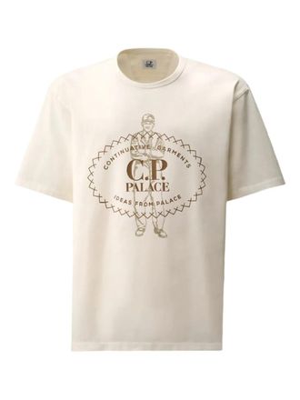 Palace x C.P. Company T-shirt met korte mouwen - Wit