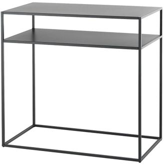 Oresteluchetta Oresteluchetta - Consolle in acciaio verniciato antracite cm. H.77 x P.40 x L.80