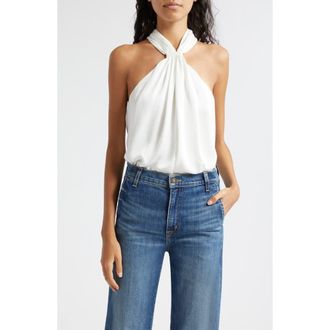 Ramy Brook Maia Gather Sleeveless Top in Ivory at Nordstrom Rack, Size X-Large