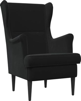 vidaXL Sill&oacute;n Negro Terciopelo Vidaxl