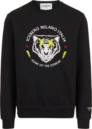 Iceberg Hombre, Sudaderas, Negro, Talla: M