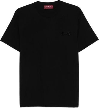 Gucci T-Shirts, female, Black, Size: XS Horsebit-embellished T-shirt