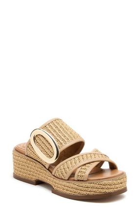 Kelsi Dagger Nina Platform Slide Sandal in Natural at Nordstrom, Size 9.5