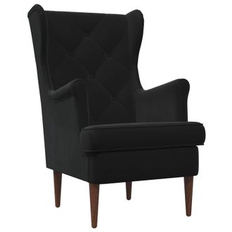 vidaXL Sill&oacute;n Negro Terciopelo Vidaxl