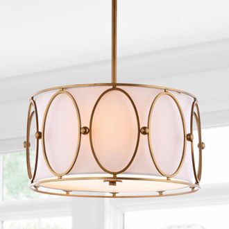 Jonathan Y Designs Violetta 3-Light 19 Metal LED Pendant