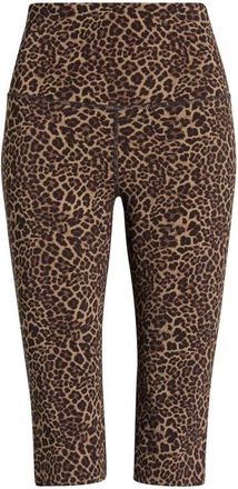 Lord & Taylor Sculpt Capri Leggings in New Leopard at Nordstrom, Size X-Small