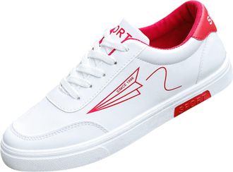 Generic Mens Casual Shoes Leather, Sport Shoe for Men UK, Walking Trainers Flat Bottom Trekking Shoes Lace Up Running Shoe Breathable Outdoor Trainer Versatil