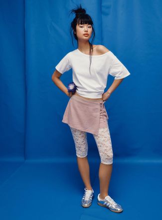 Twik Womens Side-tie skort