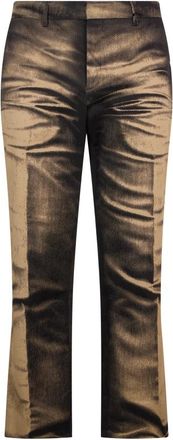 Moschino Broek met grafisch ontwerp - Heren - Wijde Broeken - Beige - M - Katoen - Broeken