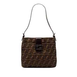 Fendi Pre-owned Fendi Zucca Canvas Shoulder Bag Ladies 2258 26727 009