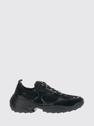 Roger Vivier Viv On The Run Leather and Mesh Sneakers with Chunky Sole