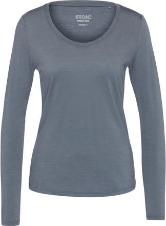 Stoic Merino155 LaholmSt. L/S Merinolongsleeve f&uuml;r Damen | grau