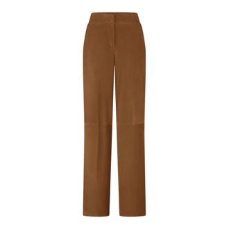 Riani Rechte broek - Dames - Straight fit broeken - Bruin - 2XL - Broeken