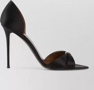 Giuseppe Zanotti silk satin crystal-embellished mules
