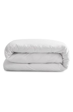 Sijo Sateen Duvet Cover in Snow at Nordstrom, Size King