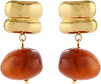 Petit Moments Autumn Drop Earrings in Brown/Gold at Nordstrom