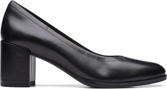 Clarks Freva 55 Damespump - Dames - Pumps - Zwart - 38 EU - Leer - Schoenen