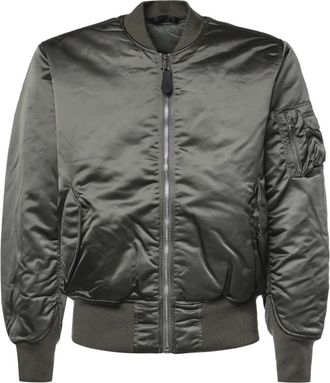 Alpha Industries Ma-1 Base Flight Jacket - Heren - Jassen - Groen - Maat: XL Zijde