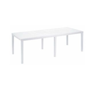 Dmora Mesa exterior blanca 150x90h72 cm