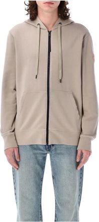 Canada Goose Zip-throughs, male, Gray, M, Knitwear Hoody Limestone