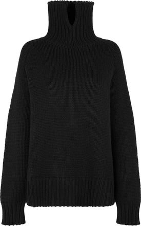 Harris Tapper Black Merino Wool Roberta Jumper Size XS