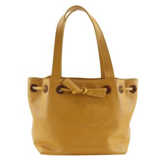 Chanel Camel Grained Calfskin Tote Bag (Pre-Owned)