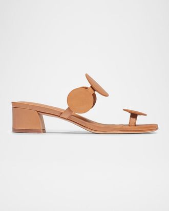 Bernardo 30mm Jupiter Moon Leather Mule Sandals