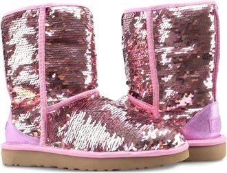 UGG Classic Short Sequin Pink boots