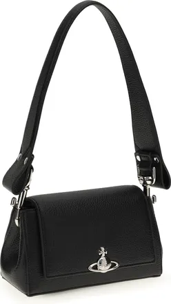 Vivienne Westwood Womens Orb Shoulder Bag Black