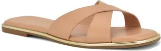Nine West Edeny Slide Sandal in Light Natural 110 at Nordstrom, Size 7.5
