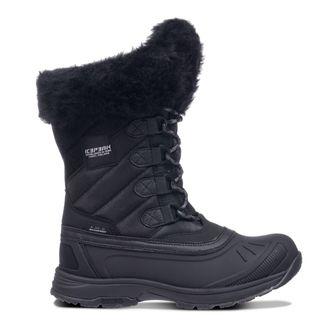 Icepeak Winterboots ICEPEAK ANSINA MS, Damen, Gr. 36, schwarz, Synthetik, Textil, Schuhe Winterboots, Winterschuhe, Winterstiefel, Snowboots, gef&uuml;ttert & wass