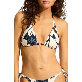 Seafolly Reversible Slider Cup Bikini Top in Black at Nordstrom Rack, Size 14 Us / 18 Au