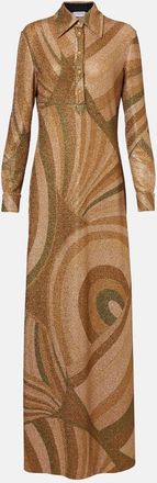 Pucci Iride lame jersey shirt dress