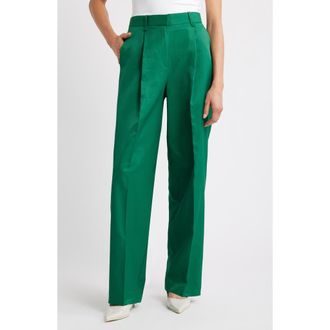 Mango Otero Pleated Pants in Green at Nordstrom Rack, Size 0
