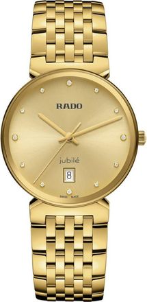 Rado Florence Diamond Bracelet Watch, 30mm in Yellow Gold at Nordstrom