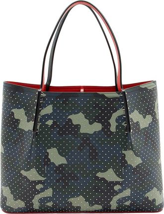 Christian Louboutin Camo Studded Cabarock Large Tote (Authentic Pre-Loved)