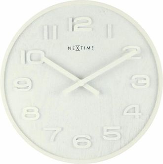 NeXtime 3096wi Reloj De Mesa O Pared Reloj De Cuarzo C&iacute;rculo Blanco