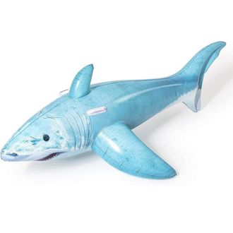 Trade Shop Trade Shop - Cavalcabile Gonfiabile A Forma Di Squalo 3d Con Maniglie 183x102cm Piscina 41405