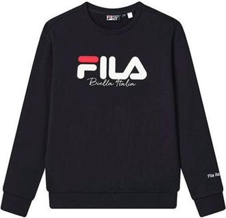 Fila Classic Logo Crew Sweater Black White F11U249201F-NV
