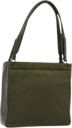 Prada Pre-owned Shoulder Bags, female, Green, Size: ONE SIZE Pre-owned Vintage Hand Bag