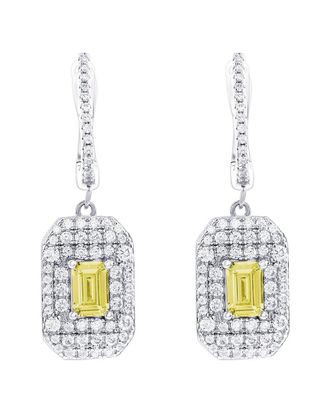 Suzy Levian Suzy Levian Silver Cz Dangle Earrings