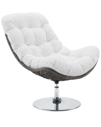ModWay Brighton Wicker Rattan Outdoor Patio Swivel Lounge Chair