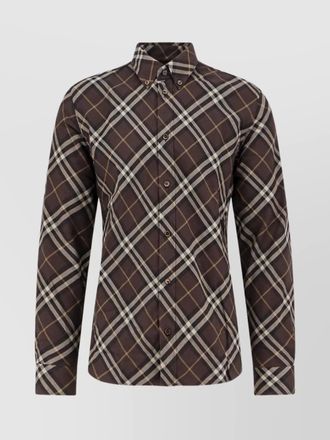 Burberry cotton check flannel shirt