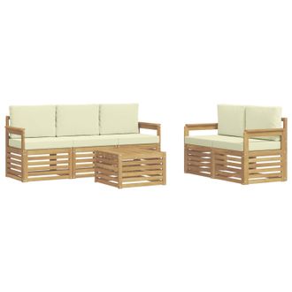 vidaXL Juegos De Sof&aacute;s Madera De Acacia S&oacute;lida Vidaxl