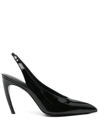 The Attico Slingback Viper Neri