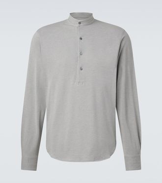 St&ograve;ffa St&ograve;ffa Cotton and silk Henley shirt