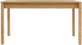 Kenay Home Mesa de comedor efecto madera natural 90 cm x 140 cm
